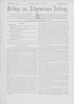 Allgemeine Zeitung Freitag 2. Oktober 1903
