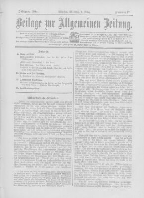 Allgemeine Zeitung Mittwoch 9. März 1904