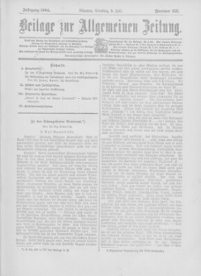 Allgemeine Zeitung Dienstag 5. Juli 1904
