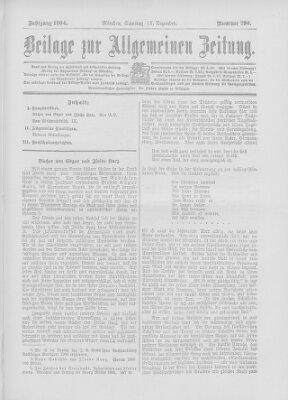 Allgemeine Zeitung Samstag 17. Dezember 1904