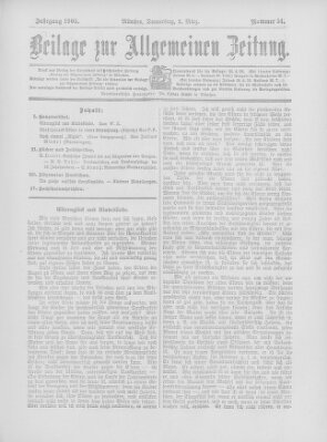 Allgemeine Zeitung Donnerstag 2. März 1905