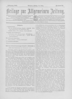 Allgemeine Zeitung Freitag 10. März 1905
