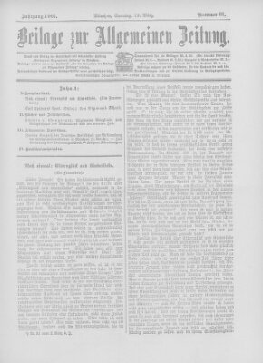 Allgemeine Zeitung Sonntag 19. März 1905