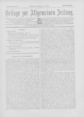 Allgemeine Zeitung Sonntag 8. Oktober 1905