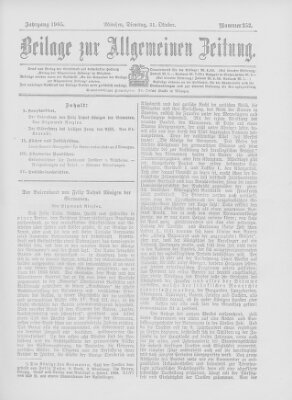 Allgemeine Zeitung Dienstag 31. Oktober 1905
