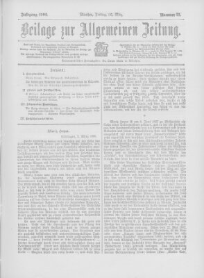 Allgemeine Zeitung Freitag 16. März 1906