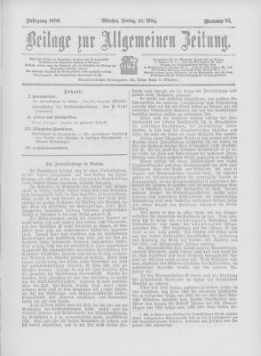 Allgemeine Zeitung Freitag 23. März 1906