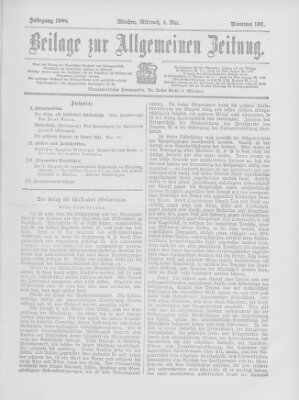 Allgemeine Zeitung Mittwoch 2. Mai 1906