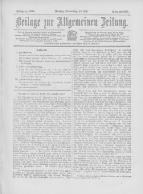 Allgemeine Zeitung Donnerstag 12. Juli 1906