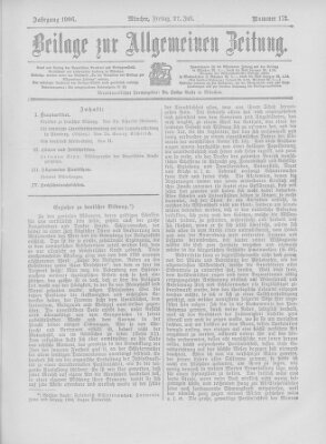 Allgemeine Zeitung Freitag 27. Juli 1906