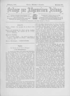 Allgemeine Zeitung Mittwoch 7. November 1906