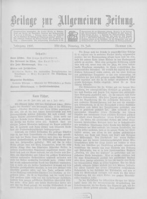 Allgemeine Zeitung Dienstag 23. Juli 1907
