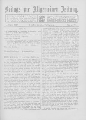 Allgemeine Zeitung Dienstag 17. Dezember 1907