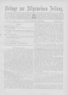 Allgemeine Zeitung Dienstag 31. Dezember 1907