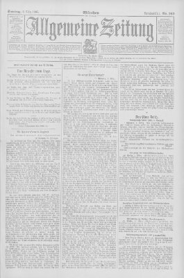 Allgemeine Zeitung Samstag 2. März 1907