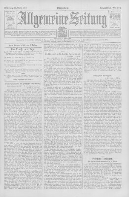 Allgemeine Zeitung Samstag 16. März 1907