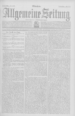 Allgemeine Zeitung Donnerstag 4. April 1907