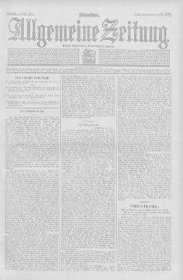 Allgemeine Zeitung Montag 15. Juli 1907