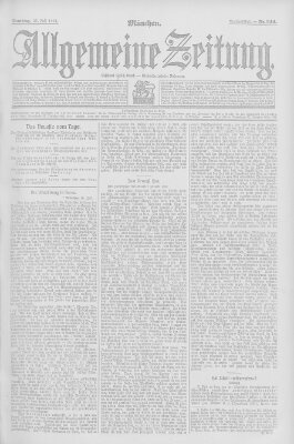 Allgemeine Zeitung Samstag 27. Juli 1907
