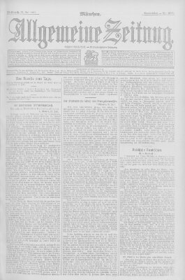 Allgemeine Zeitung Mittwoch 31. Juli 1907
