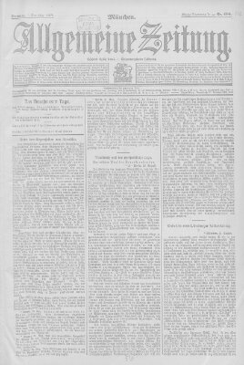 Allgemeine Zeitung Sonntag 1. September 1907