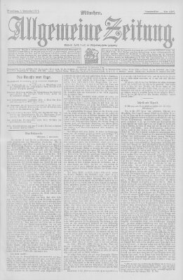 Allgemeine Zeitung Dienstag 3. September 1907