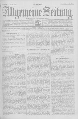 Allgemeine Zeitung Mittwoch 11. Dezember 1907