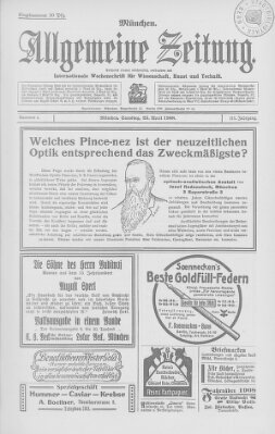 Allgemeine Zeitung Samstag 25. April 1908