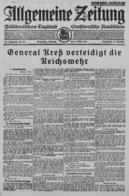 Allgemeine Zeitung Samstag 8. März 1924