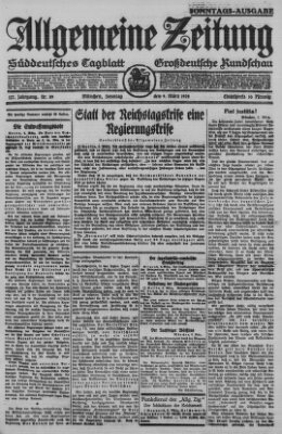 Allgemeine Zeitung Sonntag 9. März 1924