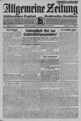 Allgemeine Zeitung Samstag 10. Mai 1924