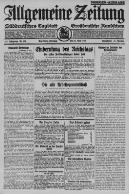 Allgemeine Zeitung Dienstag 13. Mai 1924