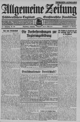 Allgemeine Zeitung Samstag 17. Mai 1924