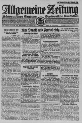 Allgemeine Zeitung Donnerstag 10. Juli 1924
