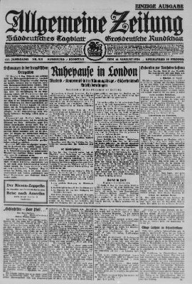 Allgemeine Zeitung Sonntag 10. August 1924