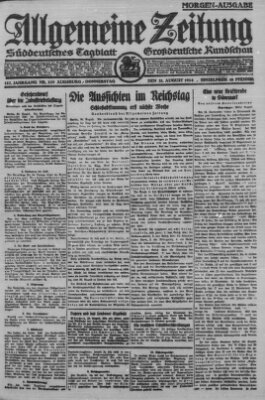 Allgemeine Zeitung Donnerstag 21. August 1924