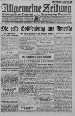 Allgemeine Zeitung Donnerstag 13. November 1924