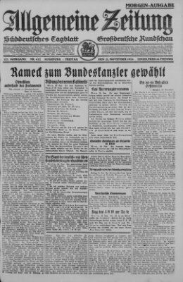 Allgemeine Zeitung Freitag 21. November 1924