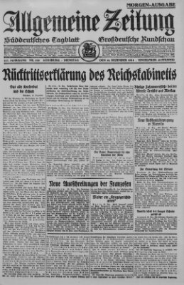 Allgemeine Zeitung Dienstag 16. Dezember 1924