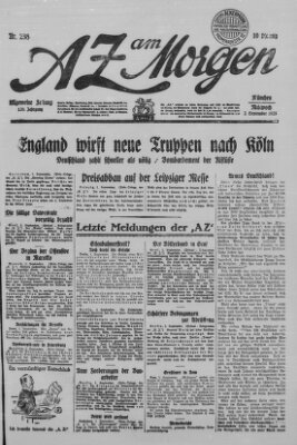 AZ am Morgen (Allgemeine Zeitung) Mittwoch 2. September 1925