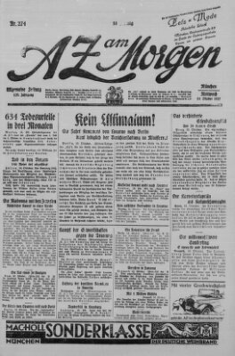 AZ am Morgen (Allgemeine Zeitung) Mittwoch 14. Oktober 1925
