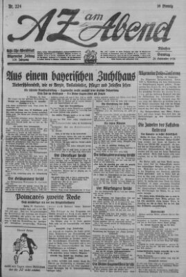 AZ am Abend (Allgemeine Zeitung) Dienstag 28. September 1926
