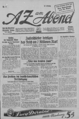 AZ am Abend (Allgemeine Zeitung) Mittwoch 5. Januar 1927