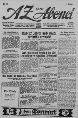 AZ am Abend (Allgemeine Zeitung) Mittwoch 16. März 1927