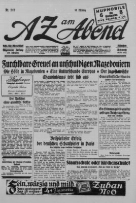 AZ am Abend (Allgemeine Zeitung) Mittwoch 19. Oktober 1927