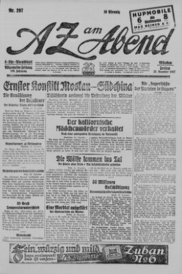 AZ am Abend (Allgemeine Zeitung) Freitag 23. Dezember 1927
