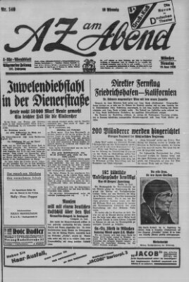 AZ am Abend (Allgemeine Zeitung) Dienstag 19. Juni 1928