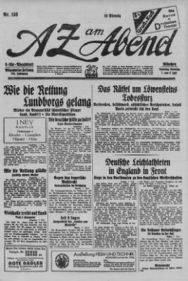 AZ am Abend (Allgemeine Zeitung) Samstag 7. Juli 1928