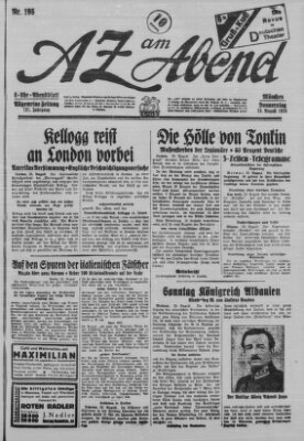 AZ am Abend (Allgemeine Zeitung) Donnerstag 23. August 1928
