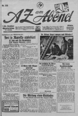 AZ am Abend (Allgemeine Zeitung) Donnerstag 27. September 1928